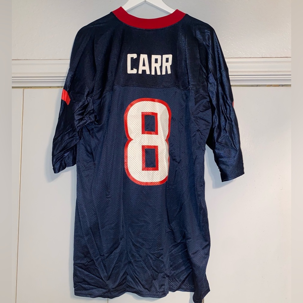 Houston Texans David Carr Reebok NFL Football jersey extra large y2k vintage